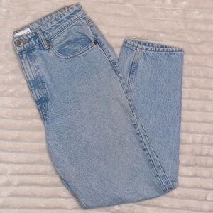 Zara Light Blue High Waisted Mom Fit Jean